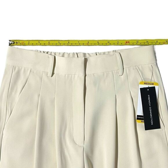 French Connection Women's Wide Leg Trouser Tan Size Medium - Picture 8 of 16